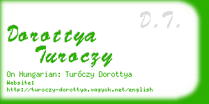 dorottya turoczy business card